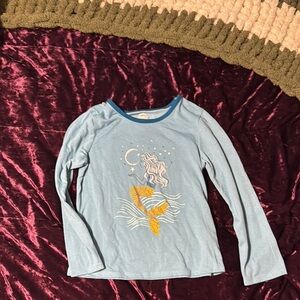 Wonder Nation Blue and Yellow Long Sleeve Tee